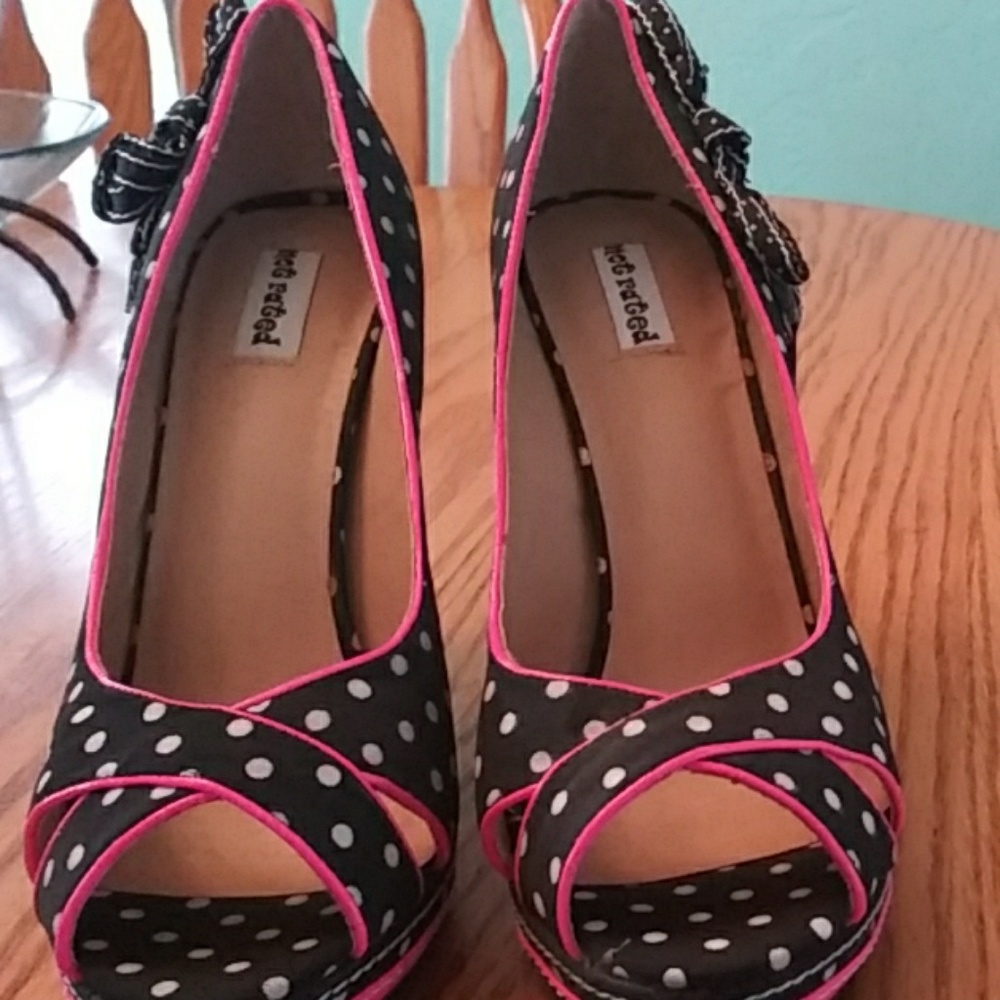 Not Rated Poka Dot Heels